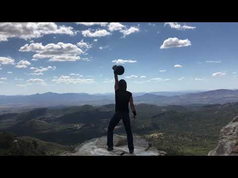 Kettlebell and Mace Play at Skull Valley Lookout with CoachTara