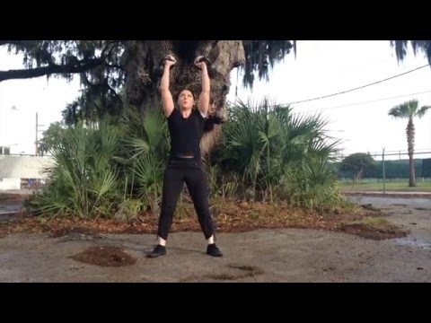 Enjoyable Double Kettlebell Combo from Outrageous Kettlebell Cardio Workout 3