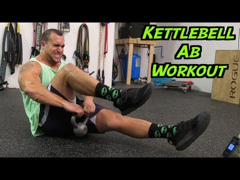 Intense 5 Minute Kettlebell Ab Workout
